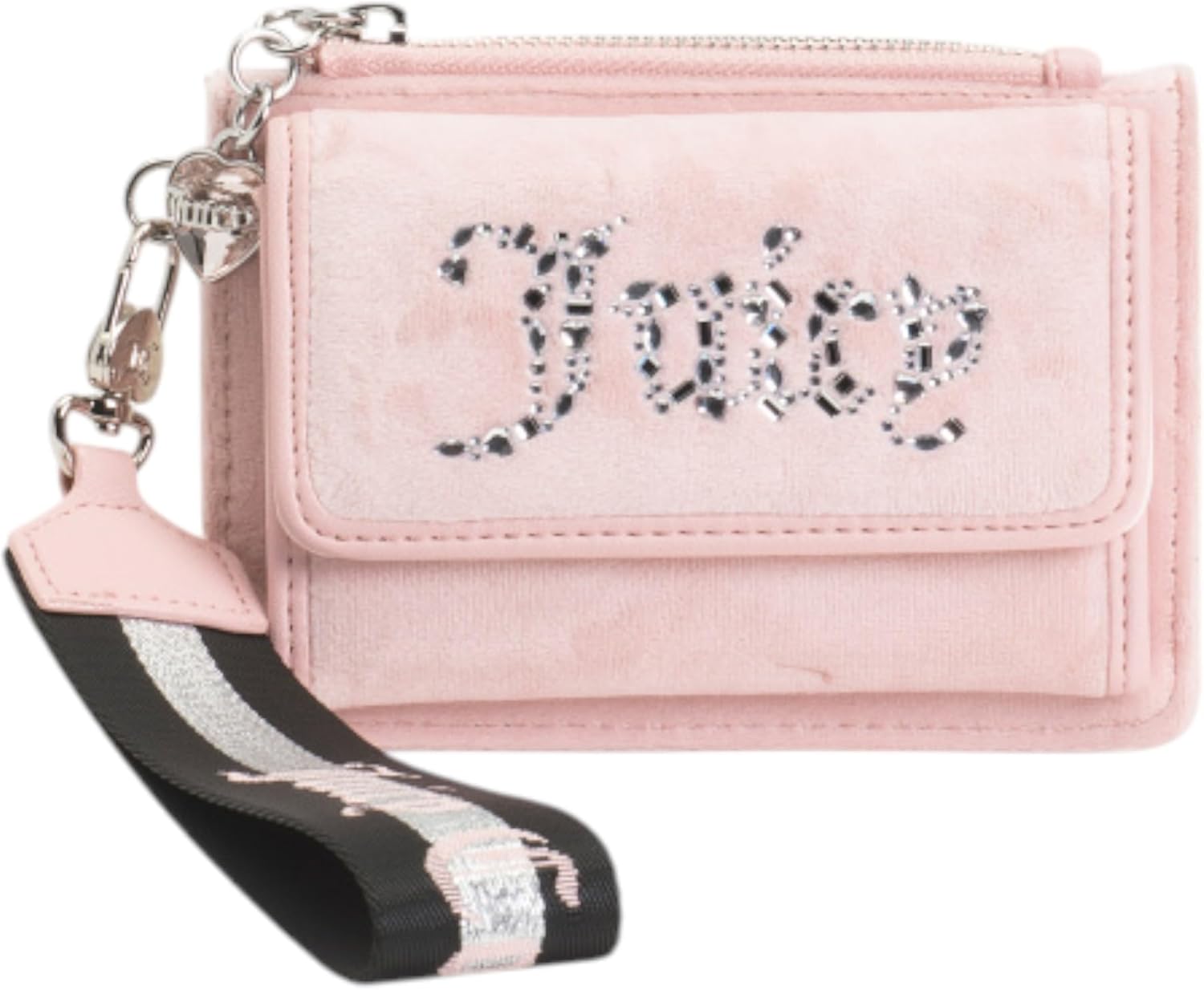 Juicy Couture Women's Wristlet with Dual Fold Flap Wallet