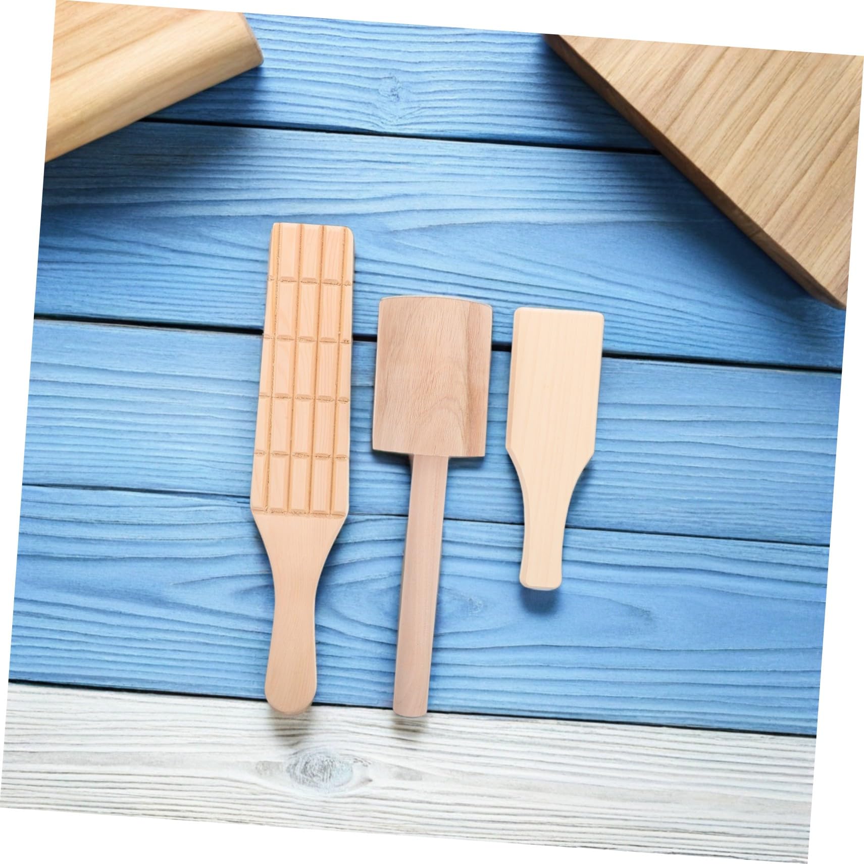 Strumenti in Legno per Ceramica Modellabile, 3 Pezzi, Bordo a Denti, per Ragazzo Ragazza e Creativi, per Laboratori di Ceramica e Scultura in Argilla