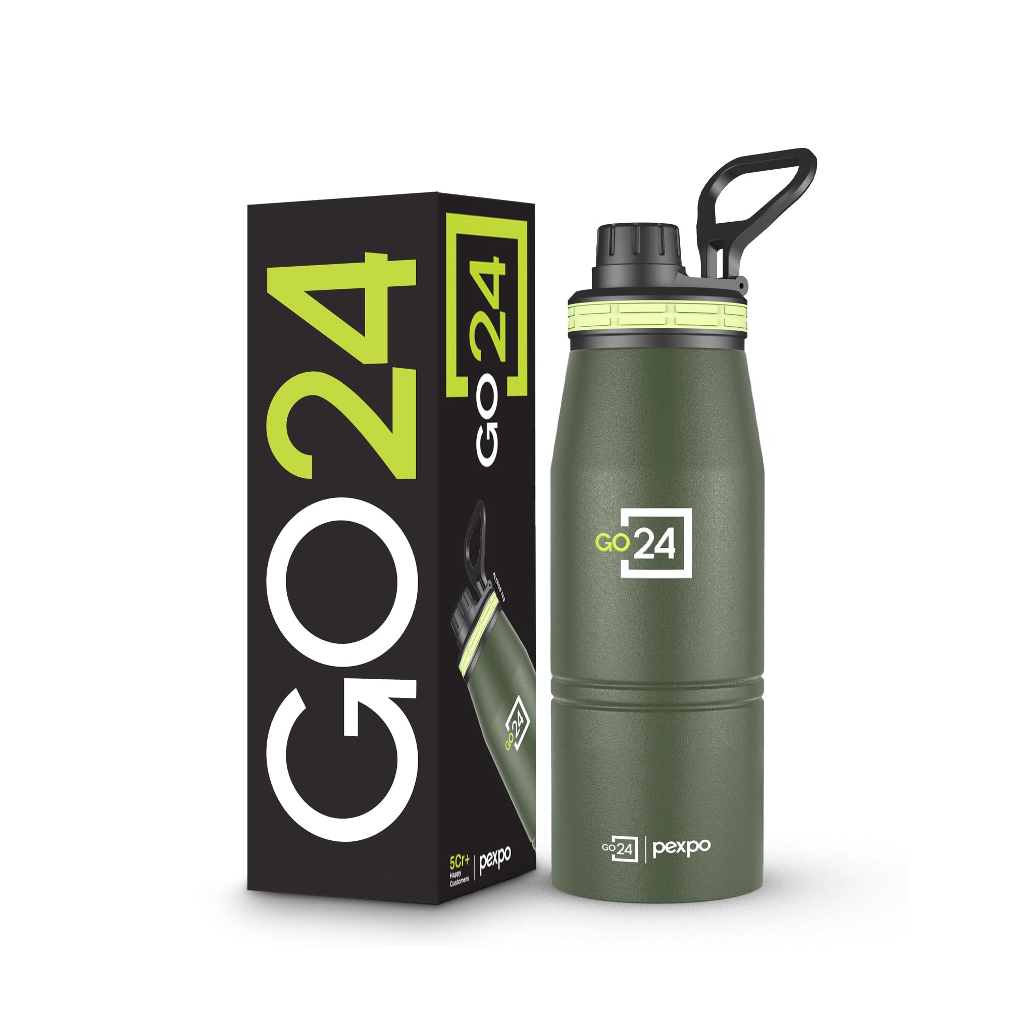 Go24 pexpo Stainless Steel Water Bottle 1 Litre, 3 Layer Vacuum Insulated — Amazon image 31