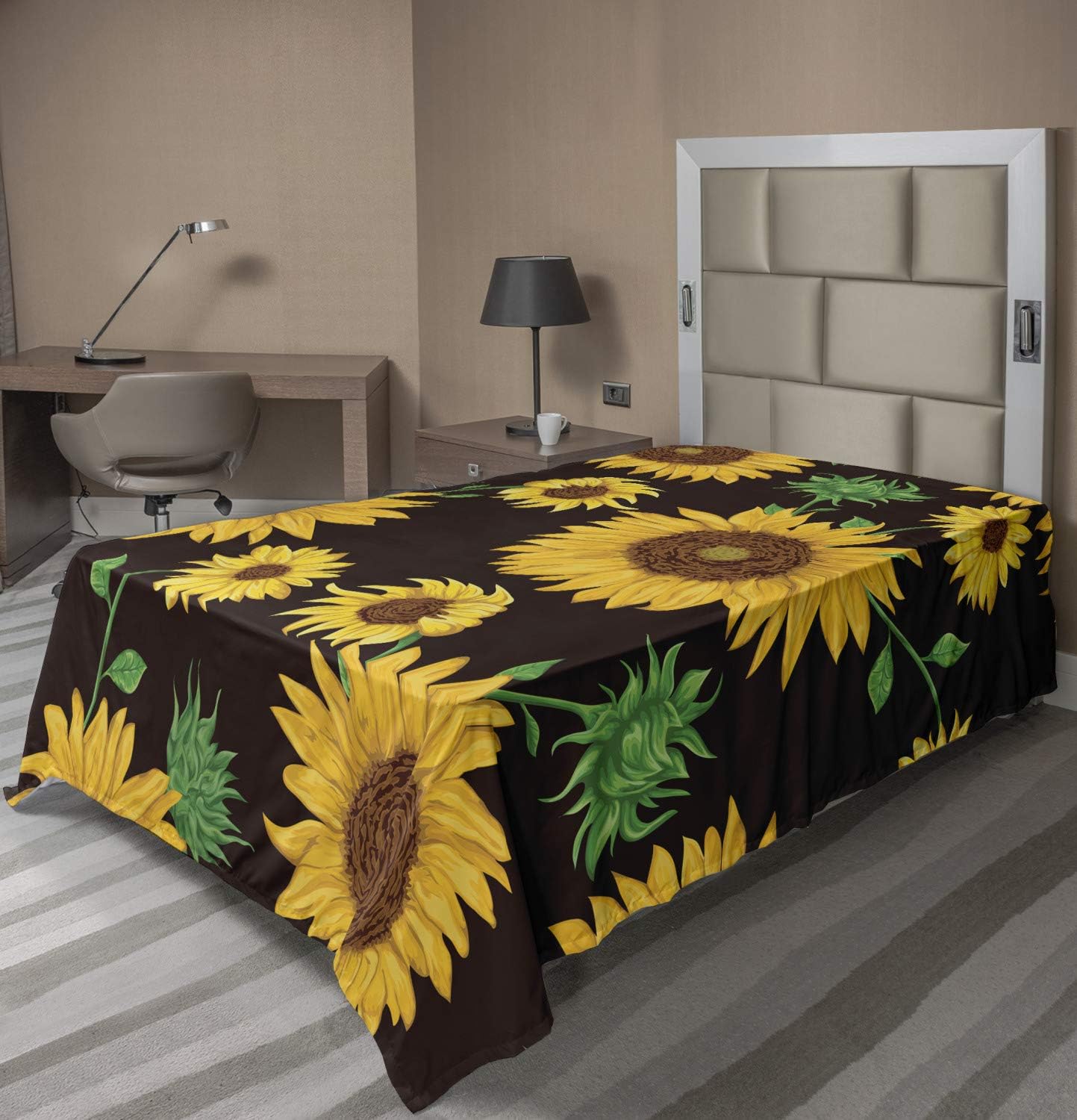 Lunarable World Map Flat Sheet, Collage Antique Old Atlas Maps Vintage Group of Civilization Themed Print, Soft Comfortable Top Sheet Decorative Bedding 1 Piece, California King, Pastel Beige