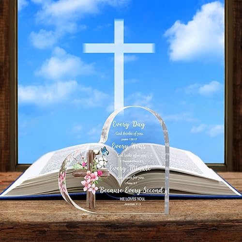 Miniatura 6 de Regalos cristianos de acrílico para mujer, regalos inspiradores con versículos de la Biblia y oraciones, regalos religiosos con las Sagradas