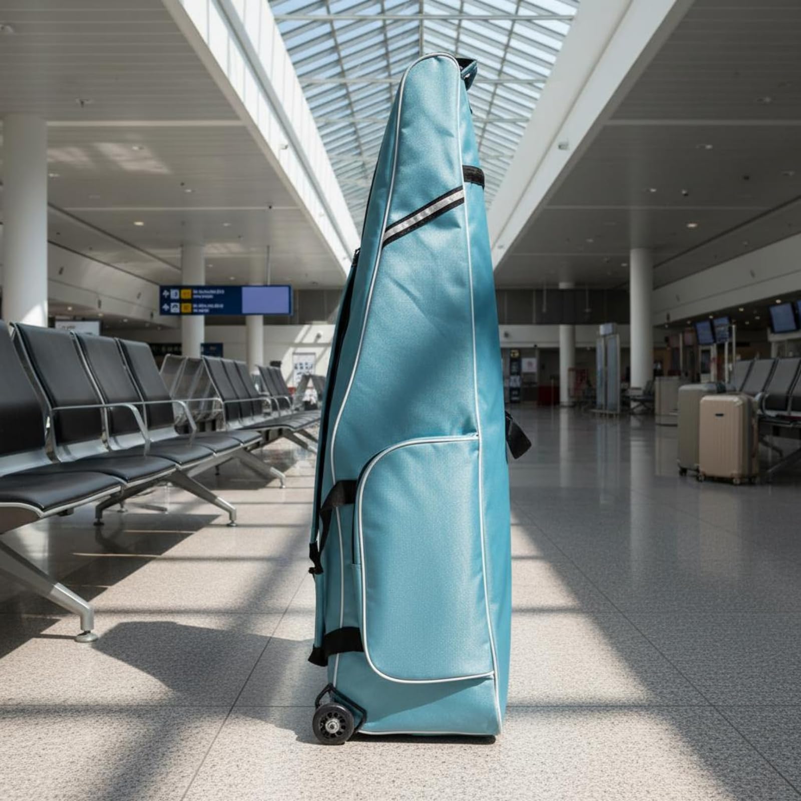 Sacca da Scherma con Ruote Leggera Borsa Porta Spada e Maschera Scomparti Multipli Attrezzatura Sportiva per Adulti, Bambini