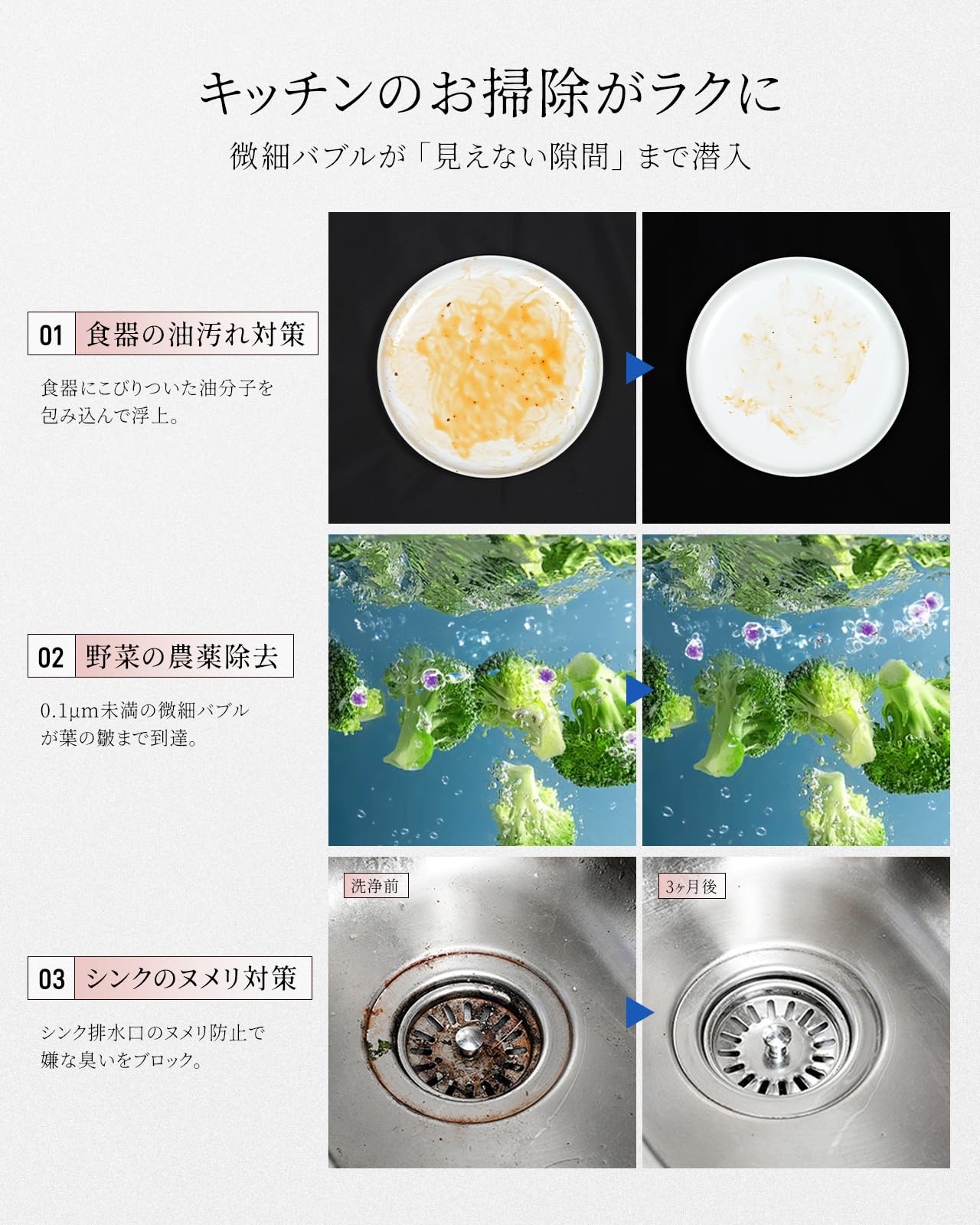 Amazon | 蛇口直結型浄水器 ウルトラファインバブル 蛇口 マイクロ