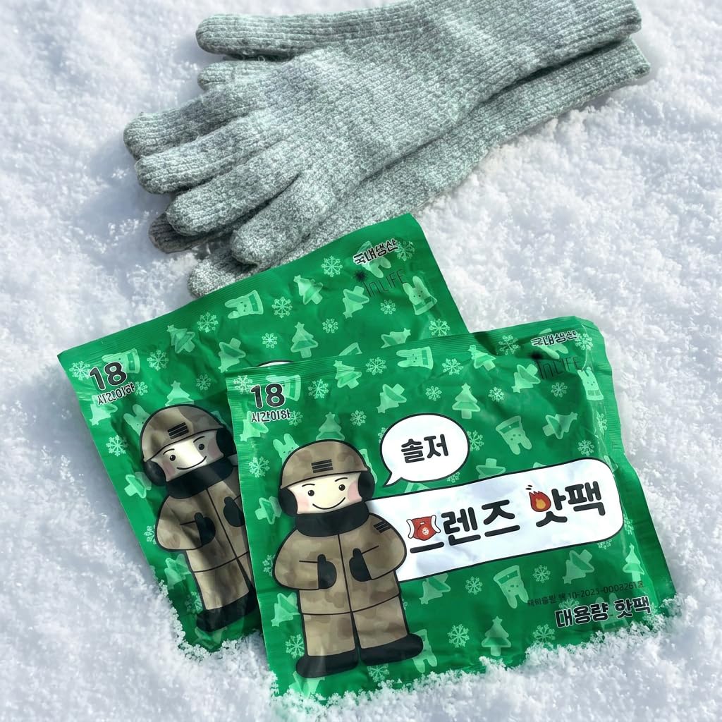 INLIFE, Paquete de 30 calentadores de manos y cuerpo grandes fabricados en Corea, súper cálidos y de larga duración, hasta 18 horas de calor, sin olor, activado por aire, 5.7 onzas