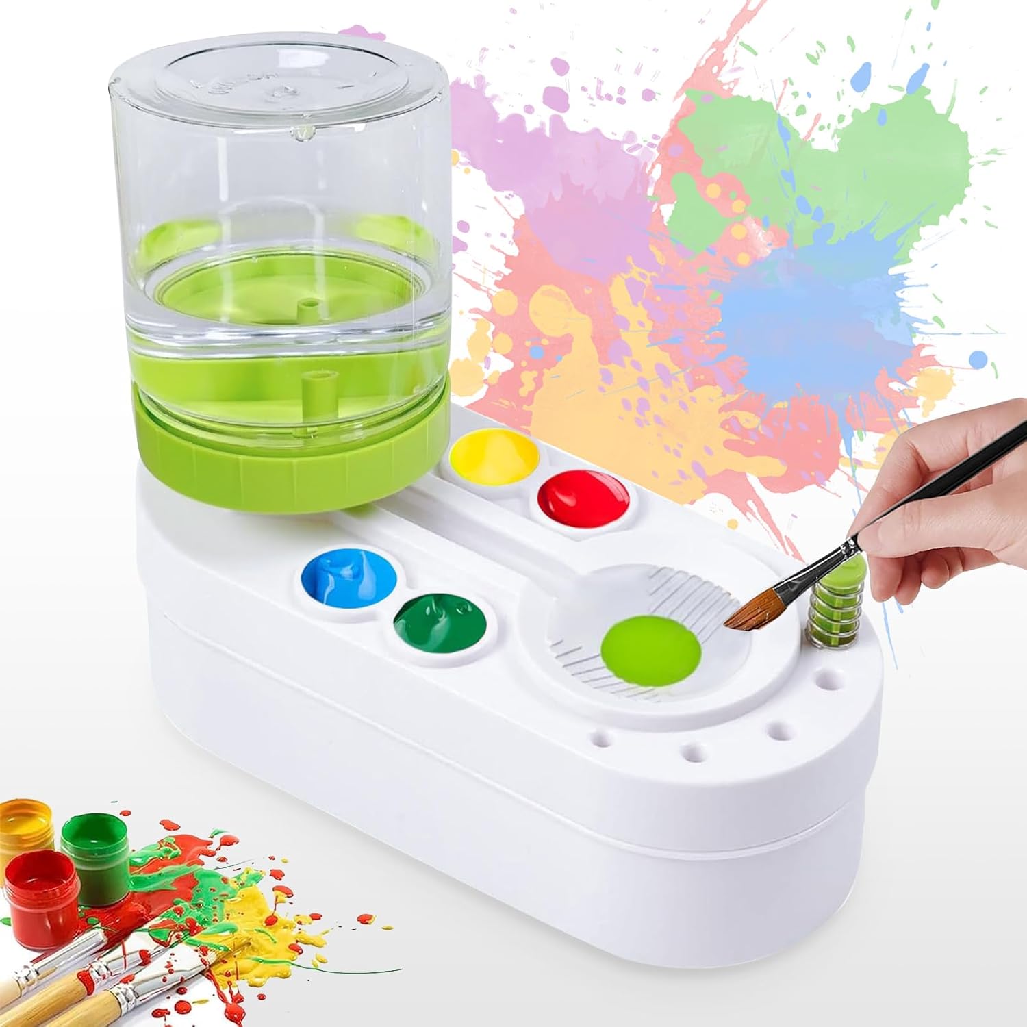 2024 New Water Cycle Paint Brush Cleaner Watercolor Brush