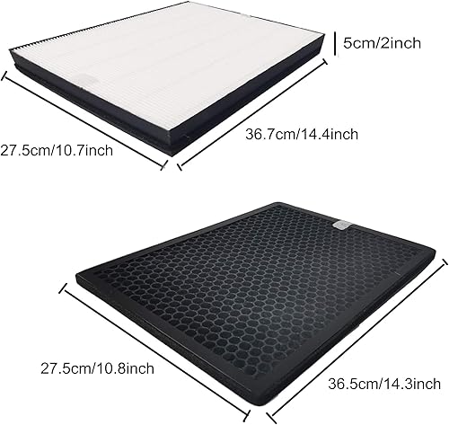 Miniatura 6 de Philips FY2420/40 FY2422/40, compatible con Philips 2000 2000i Series, FY2420/40 FY2422/40, reemplazar el filtro AC2889 AC2887 AC2882 (filtro HEPA +