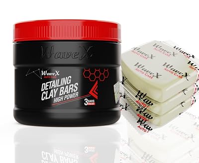Wavex Car Cleaning Kit | Clay Bar (100g x 3) | Premium Car Detailing Clay Fallout Removes Environmental Deposits | No Sc
