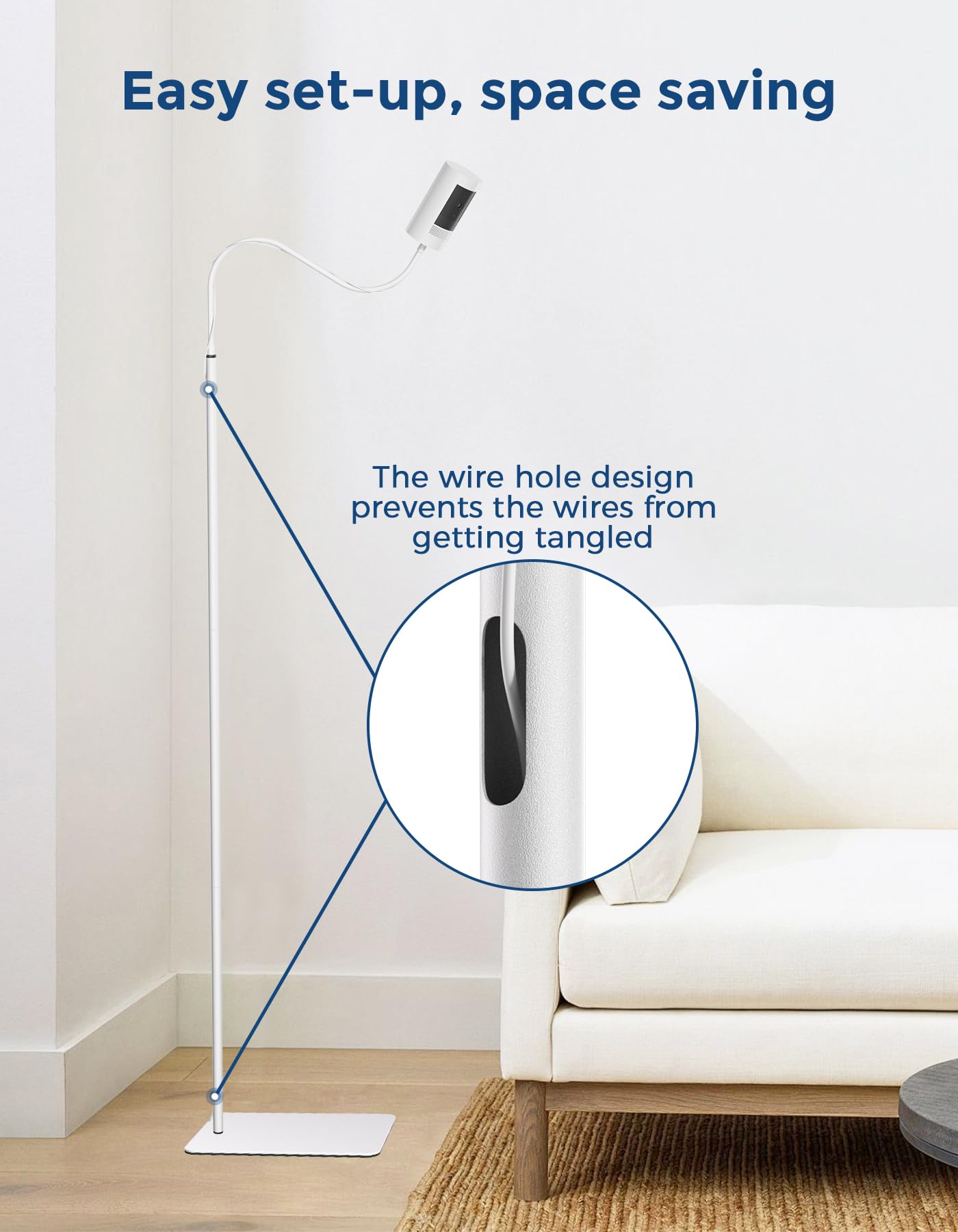 Supporto per fotocamera per bebè, supporto universale per fotocamera da bambino, altezza regolabile, 90 – 170 cm, supporto per supporto per videocamera per bambini / telecamera di sicurezza