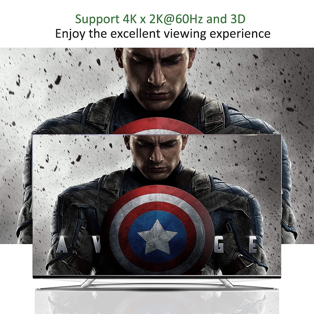 Splitter HDMI 4K a 60Hz con estrattore audio 1 in 2 out, splitter HDMI 1x2 con jack audio da 3,5 mm + coassiale + ottico Toslink SPDIF per doppio monitor duplicato/mirror solo, compatibile con PS3/4/5