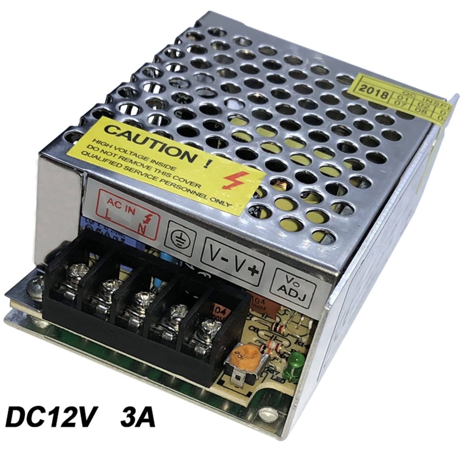 Fuente de alimentación LED DC 12V Tira de LED Transformador Interruptor Controlador 1A 2A 3A 5A 10A 16.5A 20A 30A AC110V/220V Adaptador for luz LED CCTV (Size : 12V 30A)