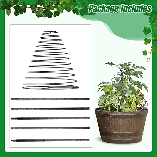 Miniatura 6 de Enrejado para plantas trepadoras al aire libre, 73 pulgadas de alto, enrejado de metal para jardín, para verduras, flores, plantas, soporte de vid