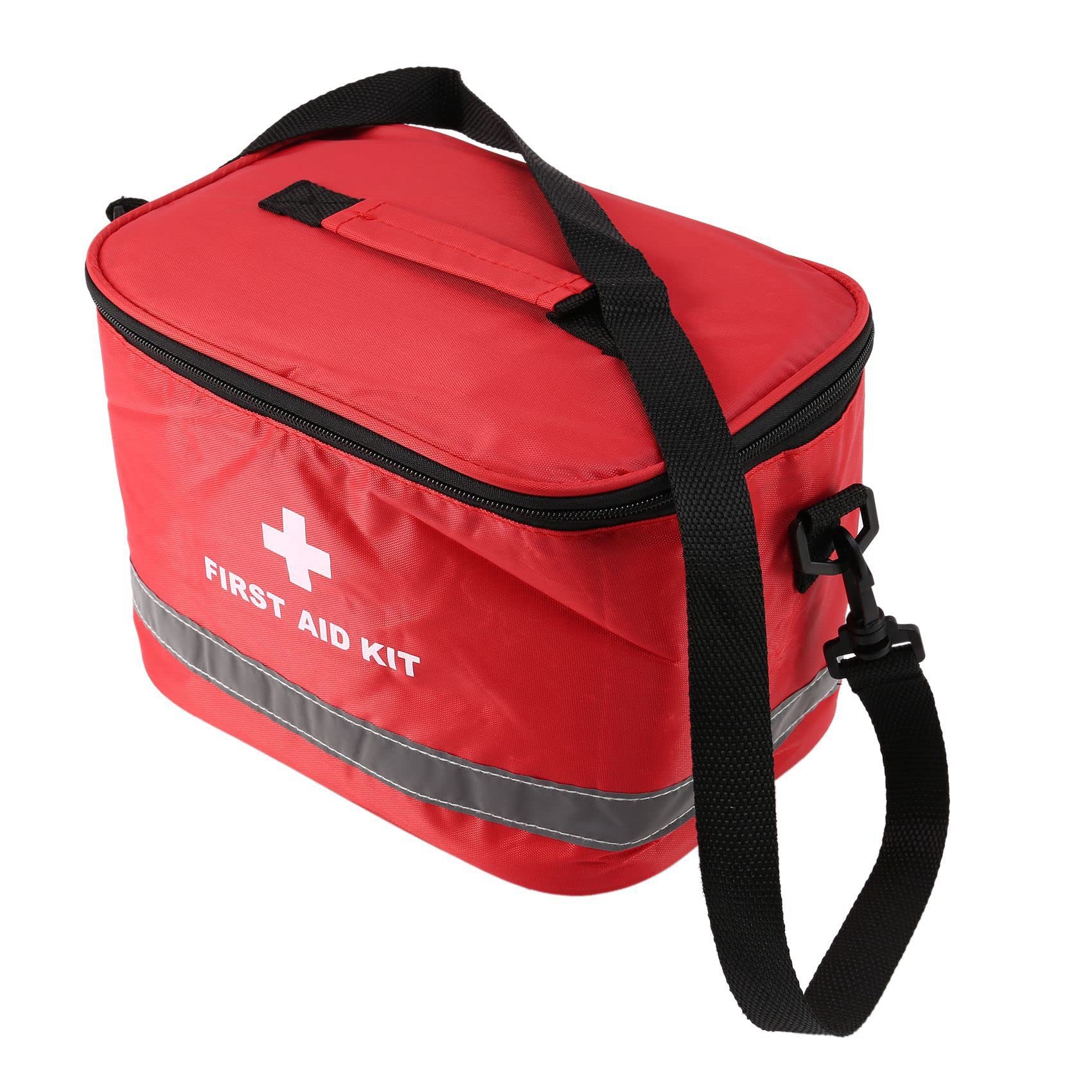 10 x kit de primeros auxilios al aire libre deporte camping bolsa casa médica emergencia paquete rojo nylon