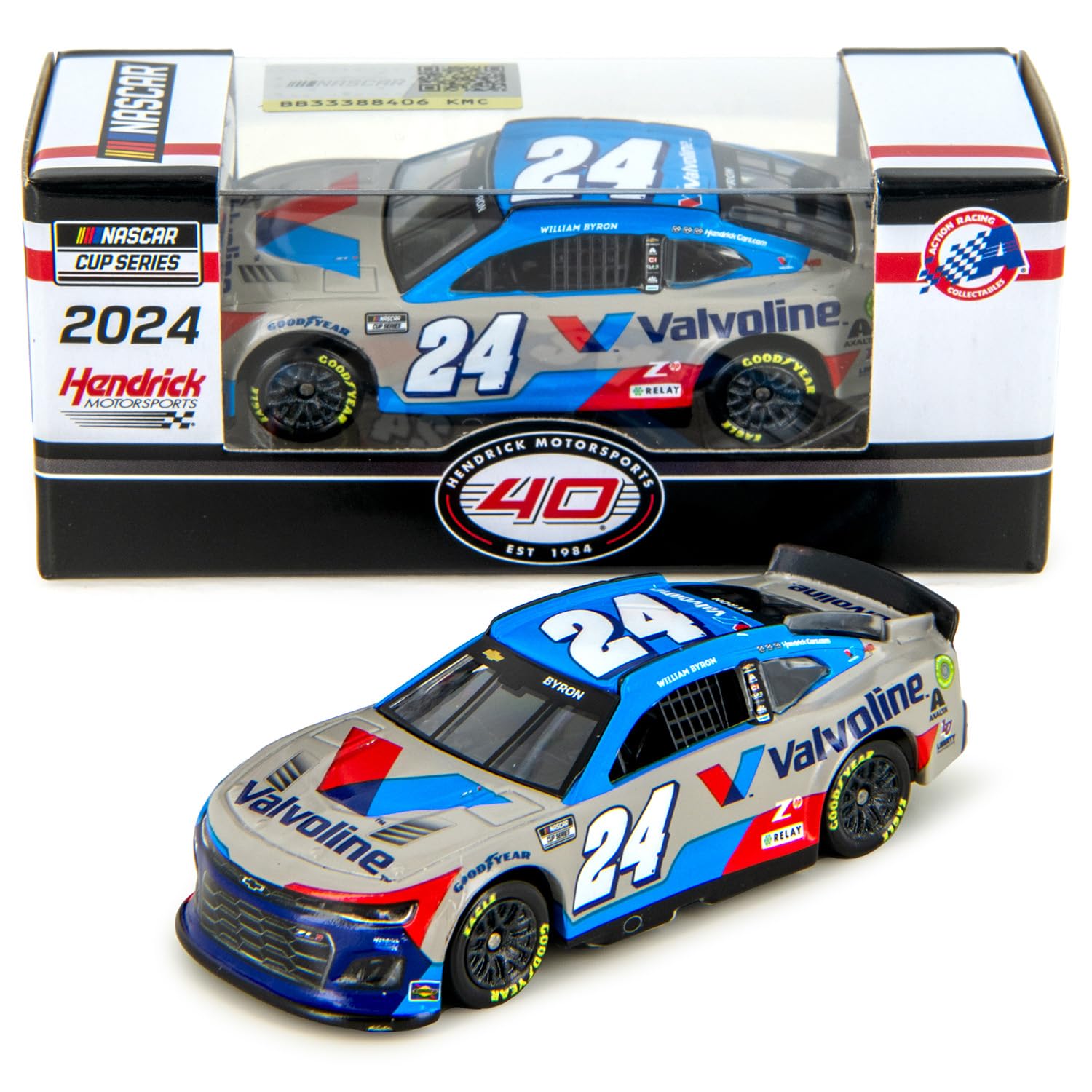 Lionel Racing William Byron 2024 VAL Diecast Car 1:64 Scale