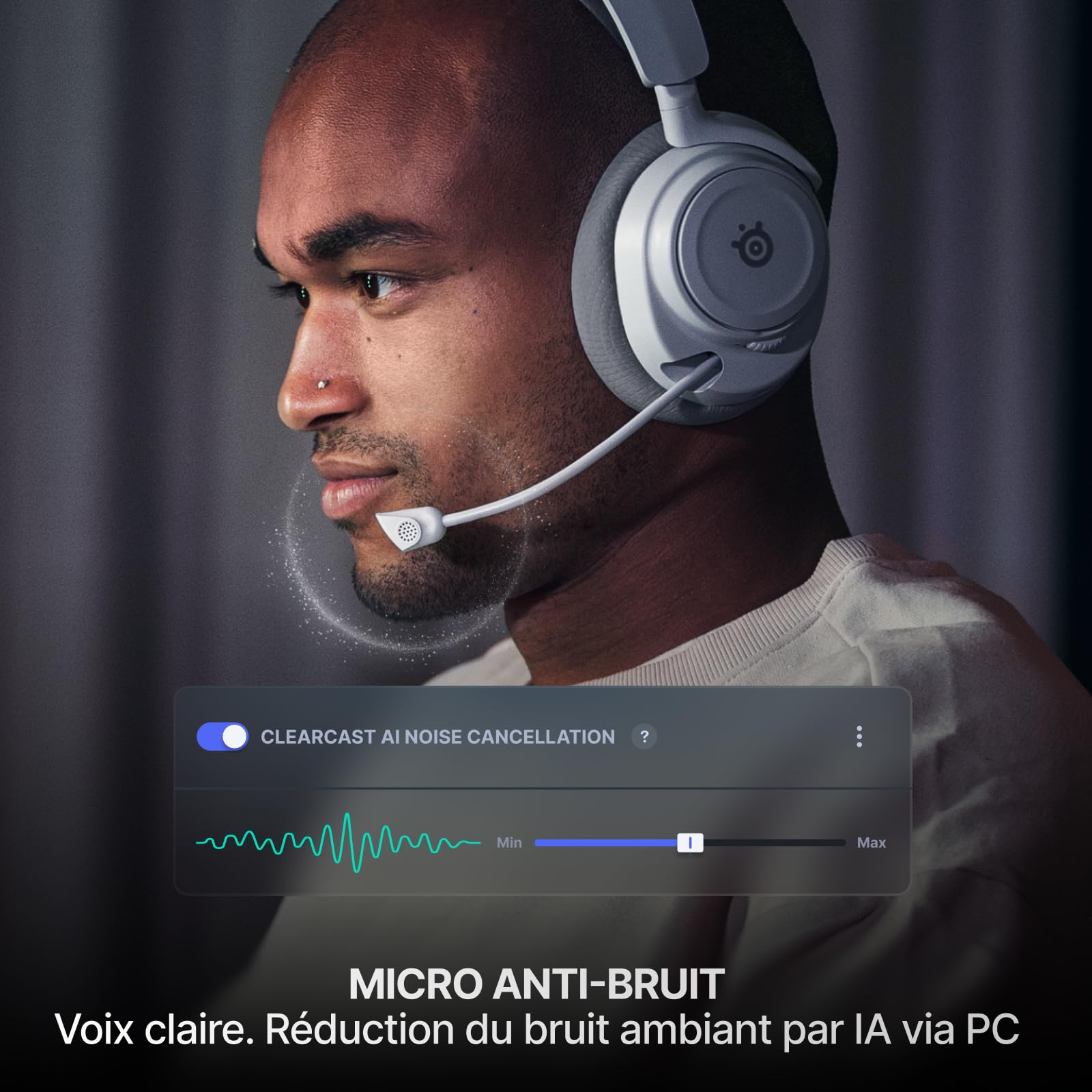 SteelSeries Casque sans fil Arctis Nova 7 multi-plateforme Gen2 -Contrôle des applications en temps réel - 50H+ -Haut-parleurs magnétiques en néodyme -Mixable 2,4GHz/Bluetooth -PC,PS5,Switch1/2,Mobile
