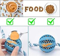 Vista 4 de Juguetes interactivos para masticar perros, ayudas de entrenamiento para cachorros, dispensador de golosinas de rompecabezas con cuerda para perros