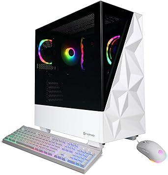 CyberPowerPC Gamer Master Gaming PC AMD Ryzen 5 8400F 4.2GHz, GeForce RTX 5060 8GB, 16GB DDR5, 2TB PCIe 4.0 SSD, WiFi Ready & Windows 11 Home GMAI6200A2