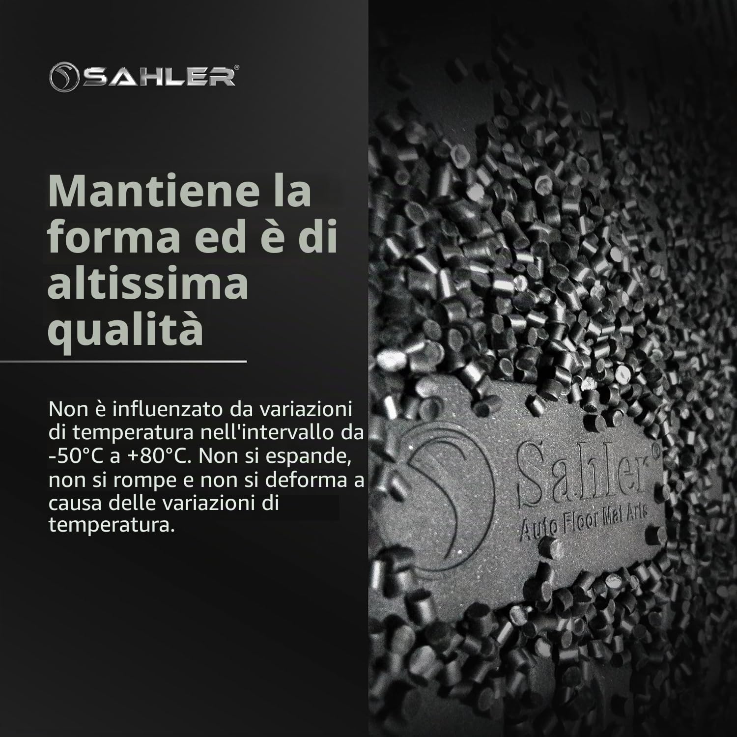 Sahler Tappetini per auto compatibili con Citroen E-C3 HB 2024-2026 | 4.5D Premium TPE gomma antiscivolo tappetini in gomma impermeabile auto tappetino nero