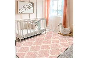Lahome Moroccan Washable Rugs: Charming Nursery Haven for Little Princesses