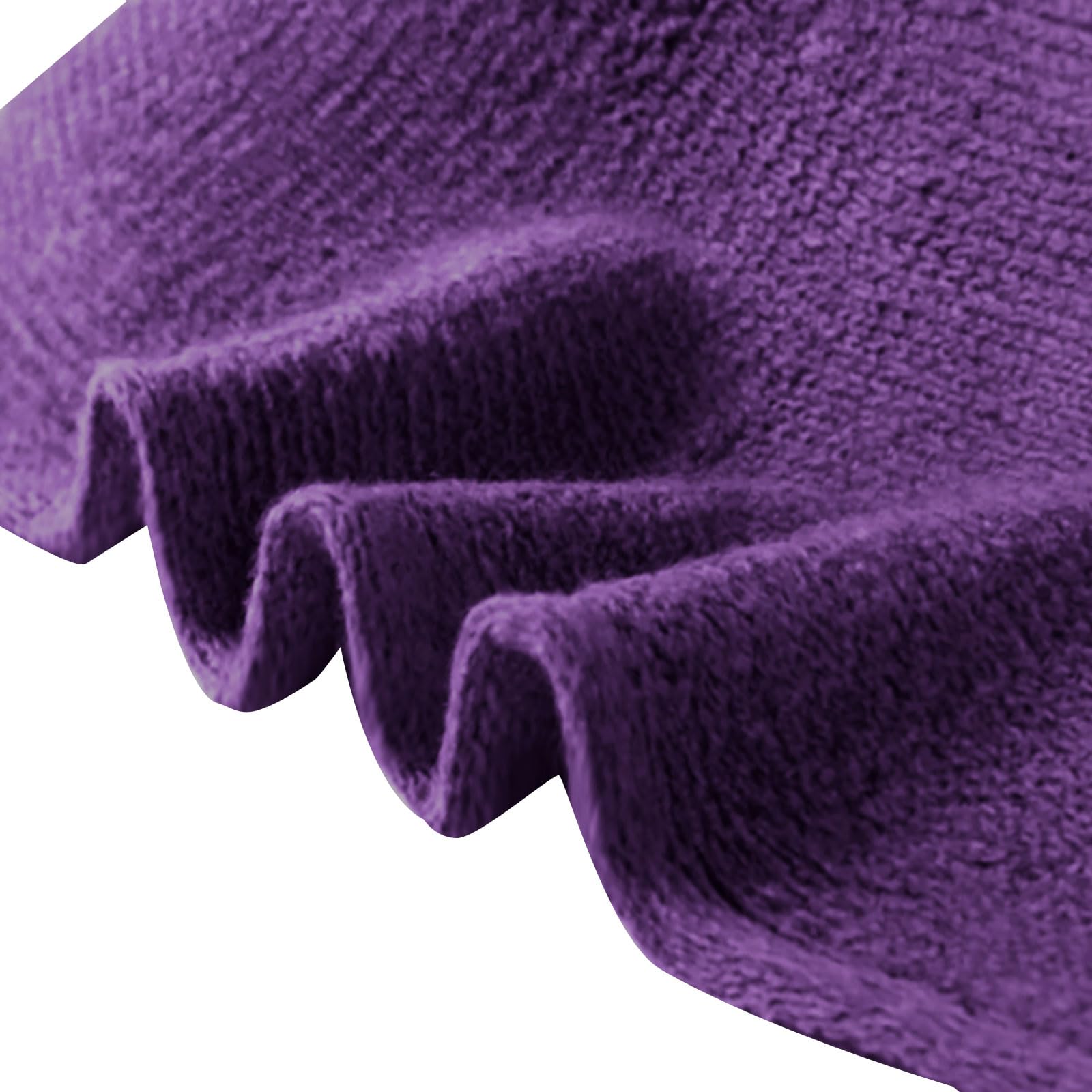 YAMEE Halloween Skull Witch Hat, Wool Knit Wizard Hat for Men & Women, Knitted Cap for Party Costume (Purple, M) - Image 2