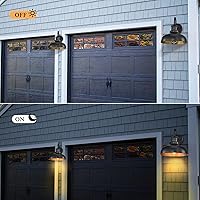 Vista 7 de Luces de granero de cuello de cisne para exteriores, apliques de pared al aire libre, luces rústicas de montaje en pared exterior, accesorios