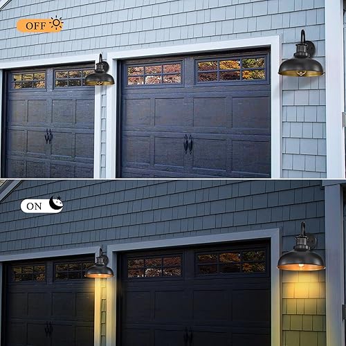 Miniatura 7 de Luces de granero de cuello de cisne para exteriores, apliques de pared al aire libre, luces rústicas de montaje en pared exterior, accesorios de