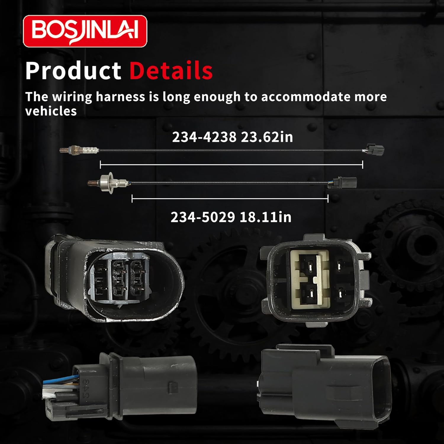 O2 Oxygen Sensor Upstream Downstream for Kia Rondo Optima Forte Sorento Sportage 2.0L 2.4L 2009-2016, for Hyundai Sonata Tucson Santa Fe 2.0L 2.4L 2009-2014 2Pcs