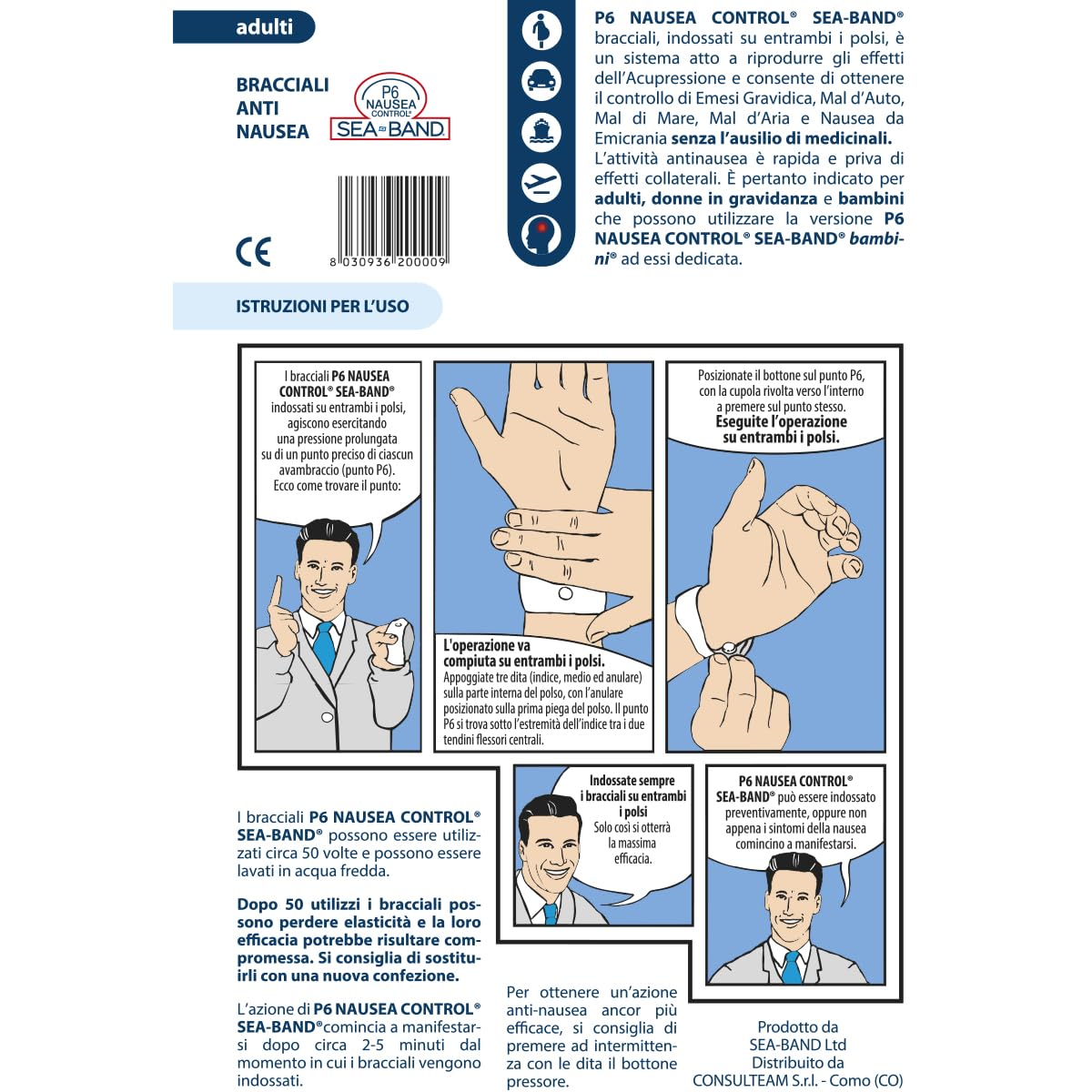 P6 Nausea Control Seaband Ad