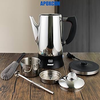 Amazon.com: APOXCON Electric Coffee Percolator Stainless Steel