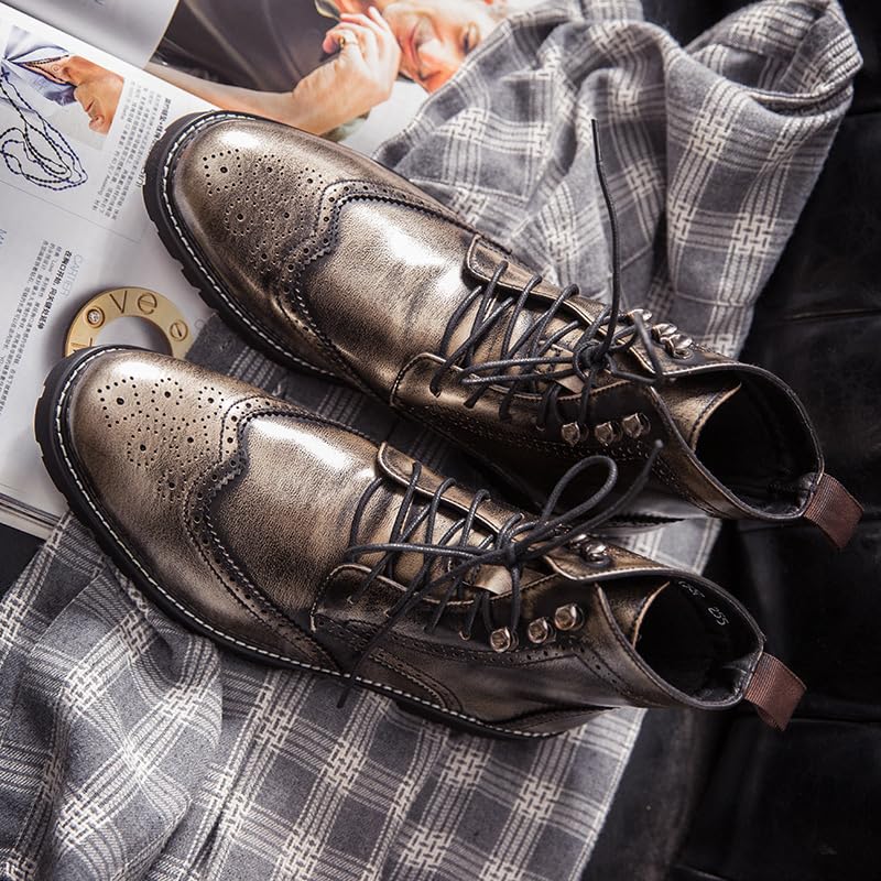 Men's Comfortable Handmade Leather Boots, Men Boots Casual, Waterproof for Spring Autumn And Winter4