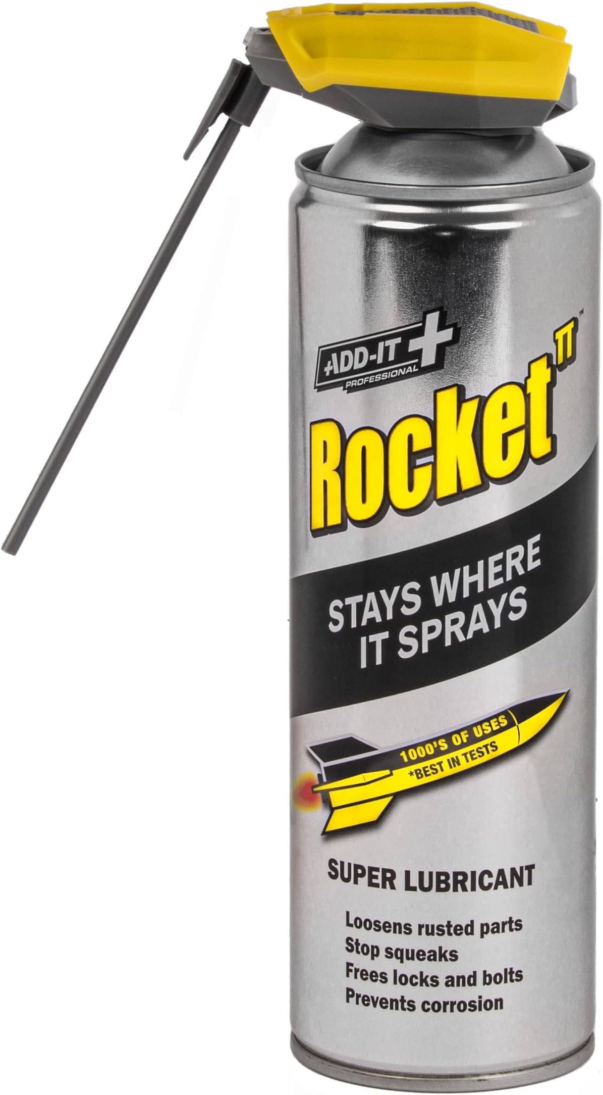 Rocket TT Super Tube Lubricant Spray 450ml | Rust Remover & Anti-Corrosion Maintenance Spray | Penetrating Oil for Seized Bolts,Tools, Bikes & Garden Equipment | Water-Resistant Protective Coating