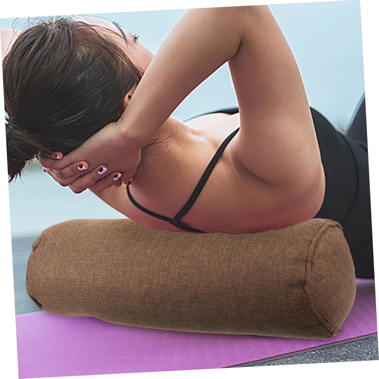 Yogakissen aus Baumwolle als Leichtes Yoga Zubehör und Lendenstützkissen für Zuhause mit Unterstützung Geschenke für Yoga Fans im Alltag