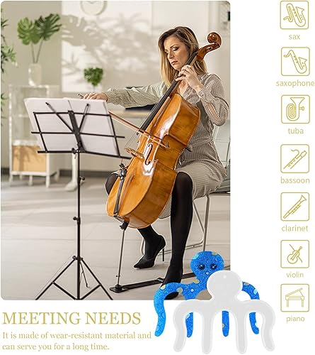 Miniatura 5 de SEWACC Molde De para Resina De para Silicone Stencils Silicone Making Mold Handmade Music Clip Mold Epoxy Bookend Menu Piano Cake Mold White