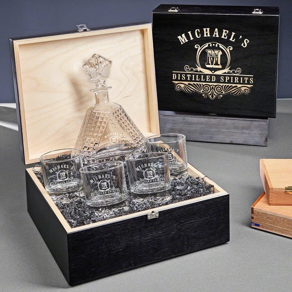 Personalized Devonshire Crystal Decanter Set (Custom Product)