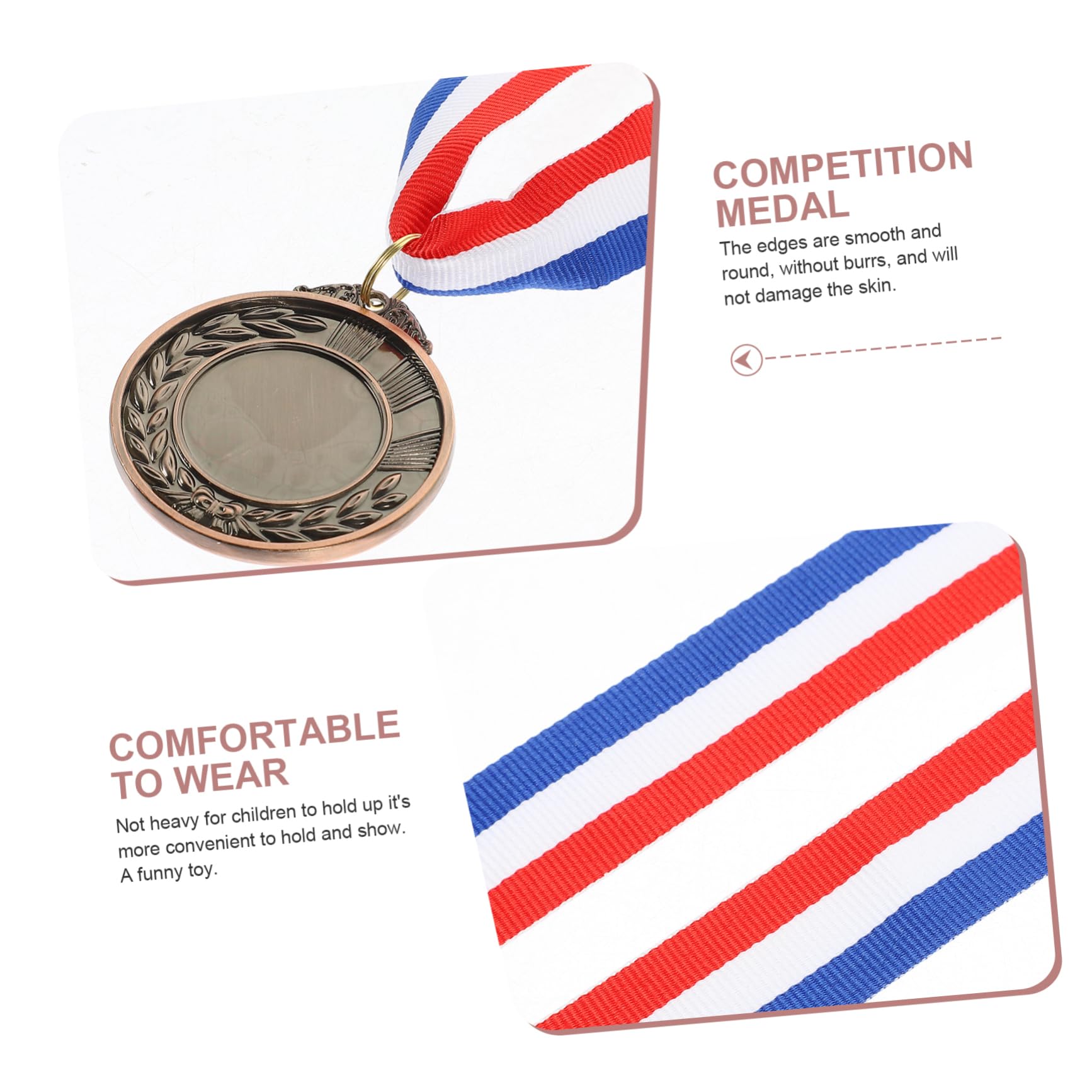 UKCOCO Medallas de Metal en Blanco para Competición y Premios, 24 Piezas
