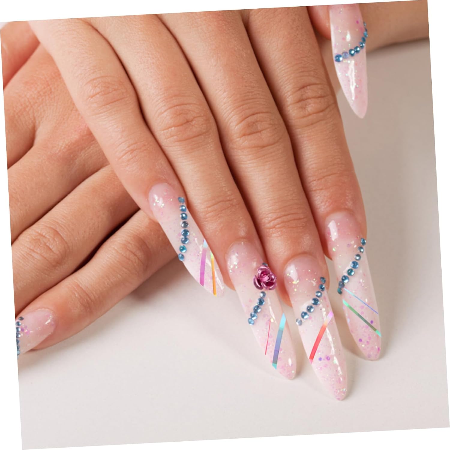 18rolls DIY Nail Art Decor Nail Strips Tape Self-Adhesive Sticker for Women Manicure