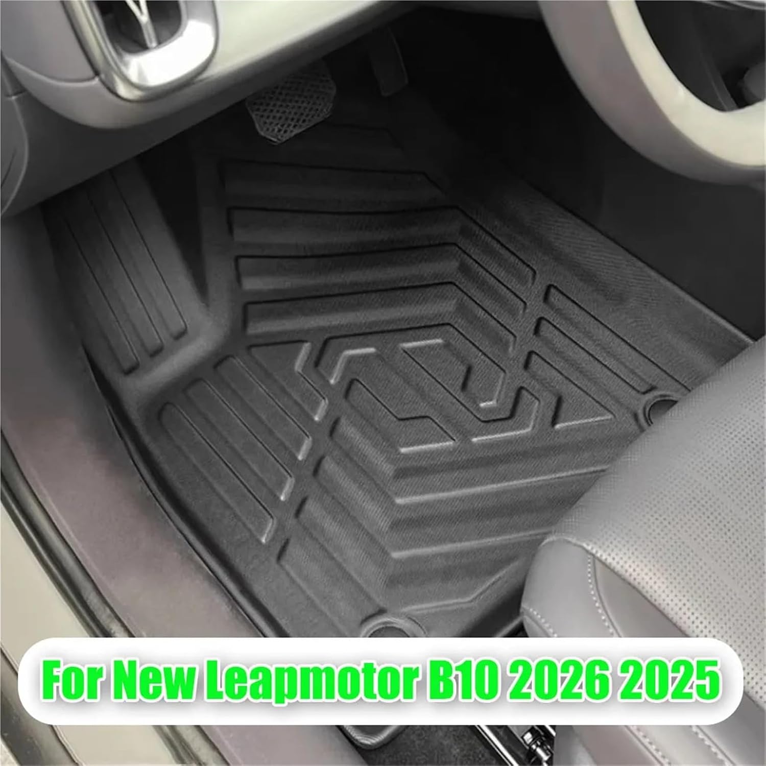 Floor Mats for New Leapmotor B10 2026 2025 All Weather Protector Floor Liners Trunk Mat TPE Heavy Duty Accessories(LHD 6PCS Set)