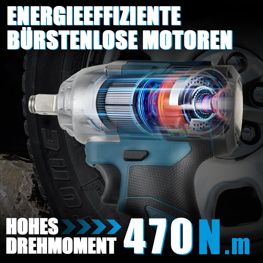 Akumulatorowa wkrętarka udarowa kompatybilna z Bosch 18 V