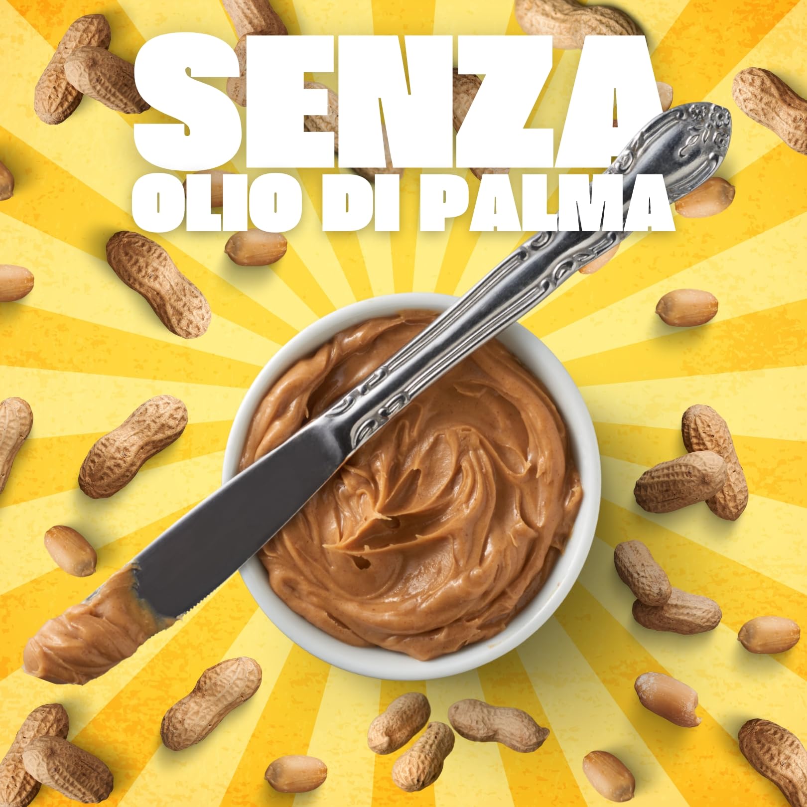 NÄTOO Burro di arachidi senza zuccheri - Peanut Butter - 100% arachidi tostate di alta qualità - 100% naturale Adatto ai Vegani, senza olio di palma e conservanti (2 kg (Confezione da 1), Smooth)