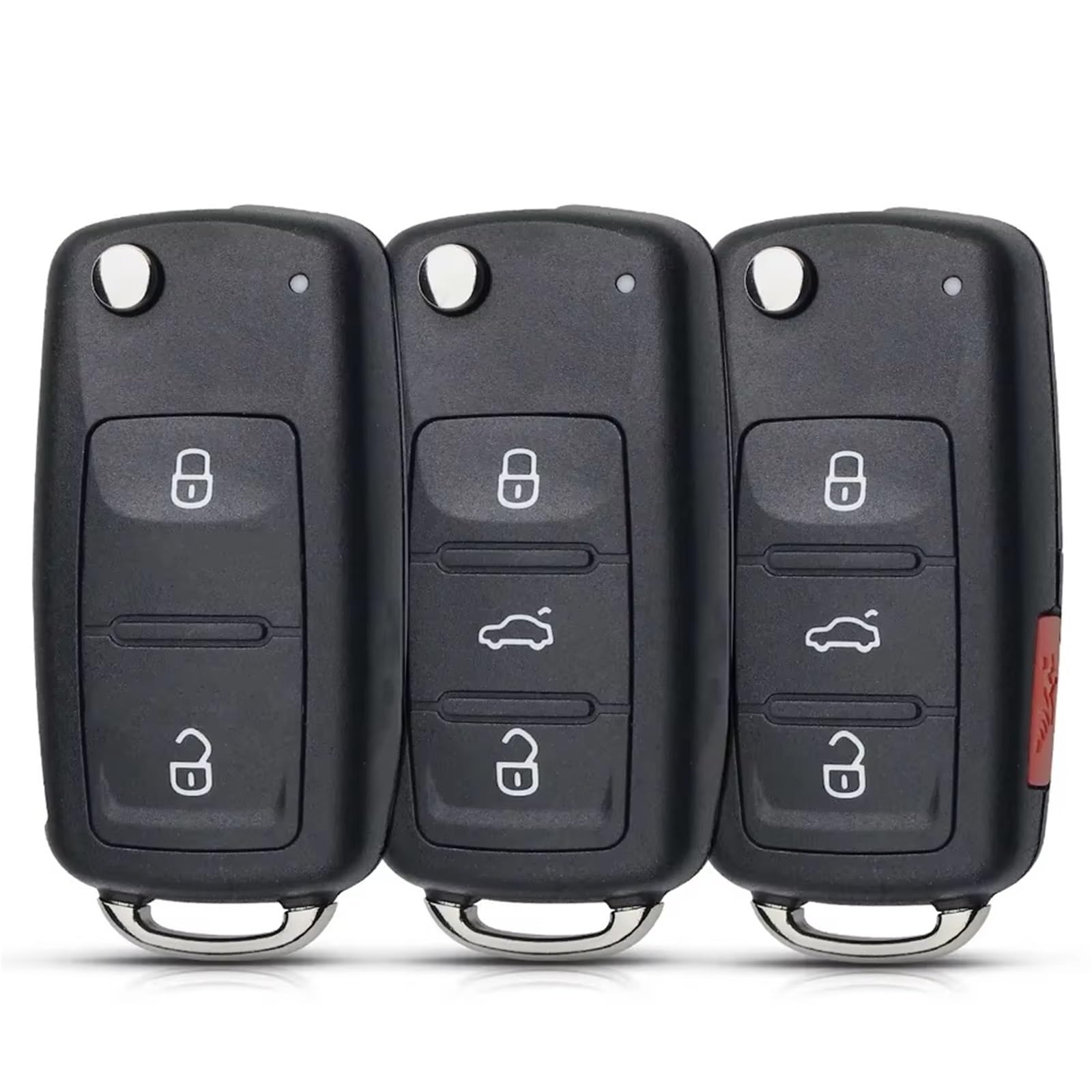 Para Skoda Para Octavia Mk2 2004-2013 2 3 4 Botones Carcasa Plegable Para Llave De Coche(Model1)