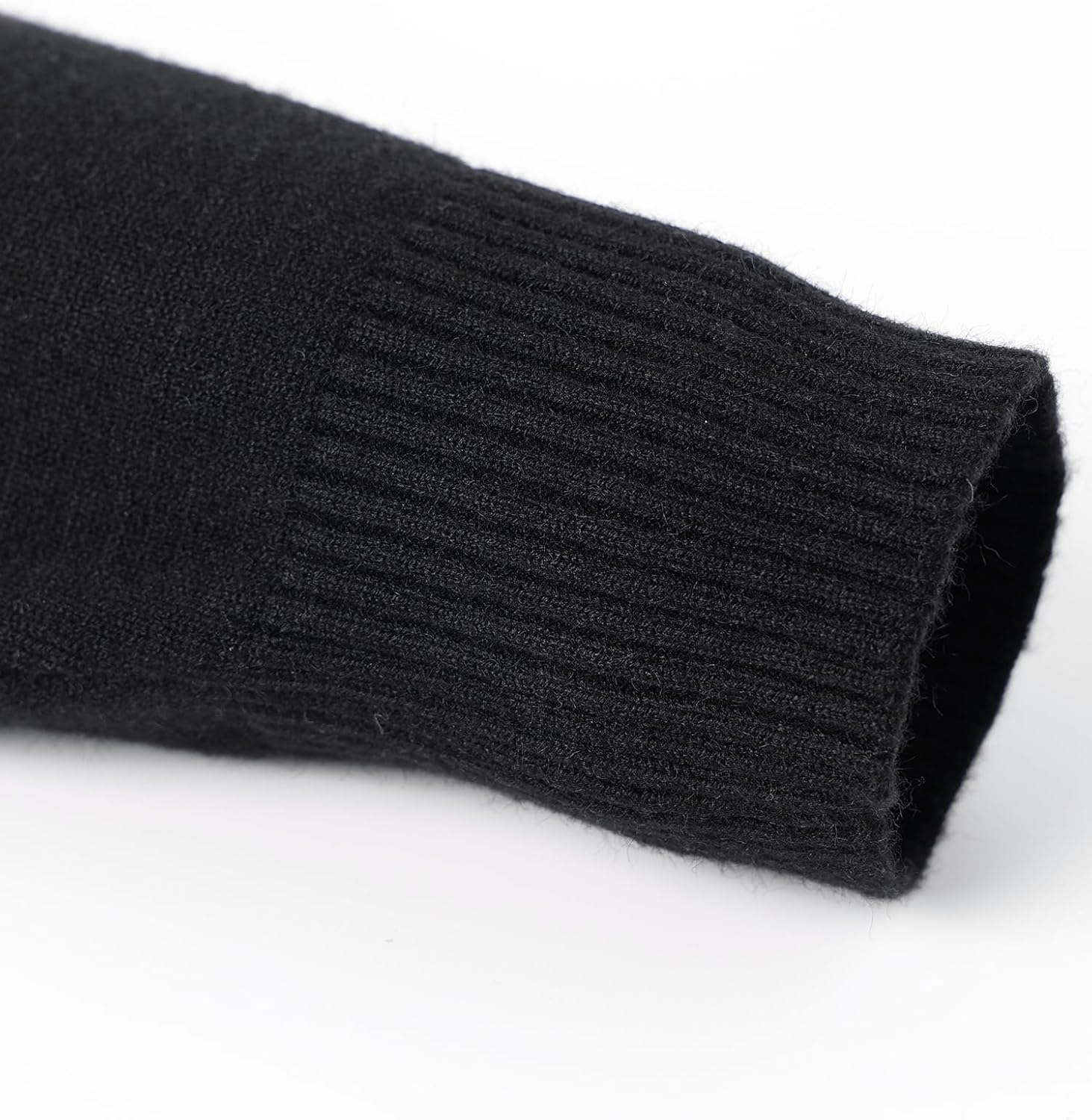 Men's Knit Sweater Fashion Pullover Soft Touch V-Neck Sweatshirt Top with Plaid or White Mock Shirt Collar - Image 5