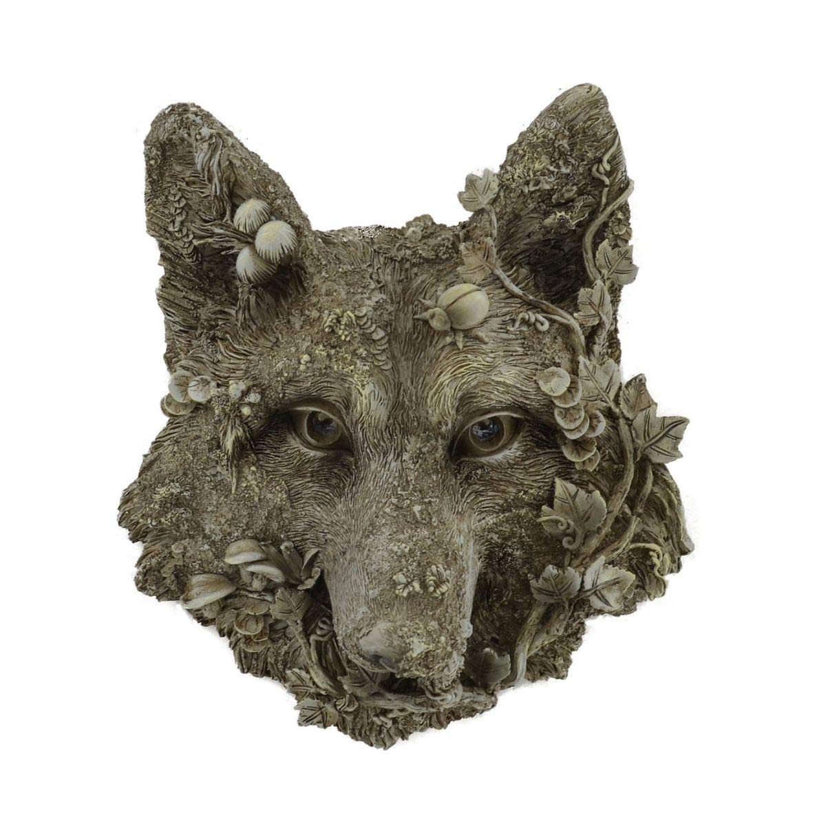 Prezents.com Prezents Wolf Woodland Range Wall Plaque Nature Wildlife Home Decor Countryside Garden Hanging Gift Idea H26.2cm