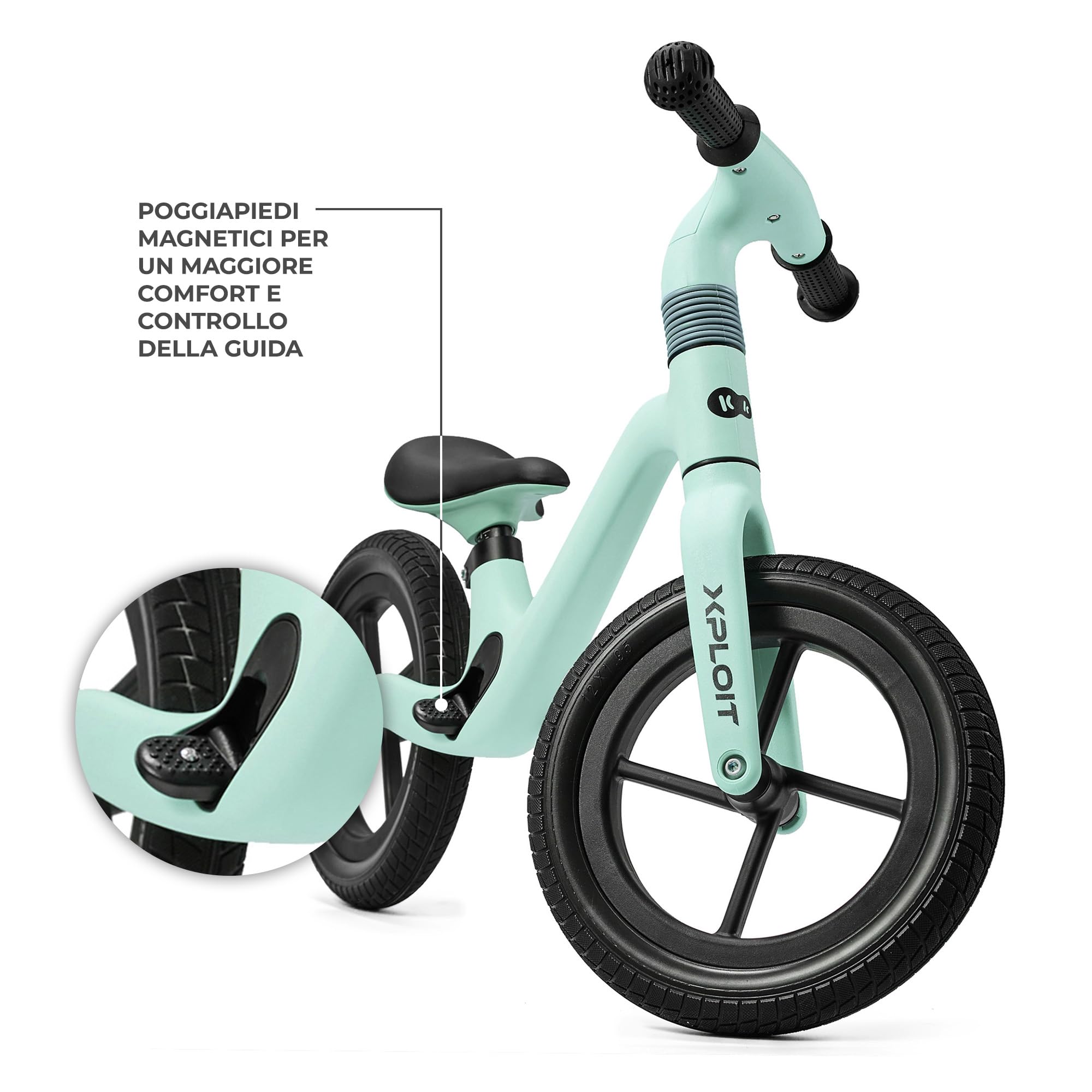 Kinderkraft XPLOIT Bicicletta, Leggero Bici Senza Pedali, fino 2 Anni