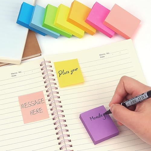 Miniatura 6 de Notas adhesivas de 15 x 2 pulgadas almohadillas autoadhesivas de colores brillantes 8 blocs por paquete 100 hojasbloc en total 800 hojas