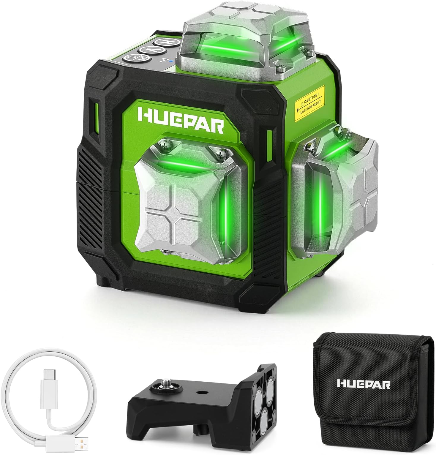 Huepar 3D Laser Level 360° Self Leveling ST03CT