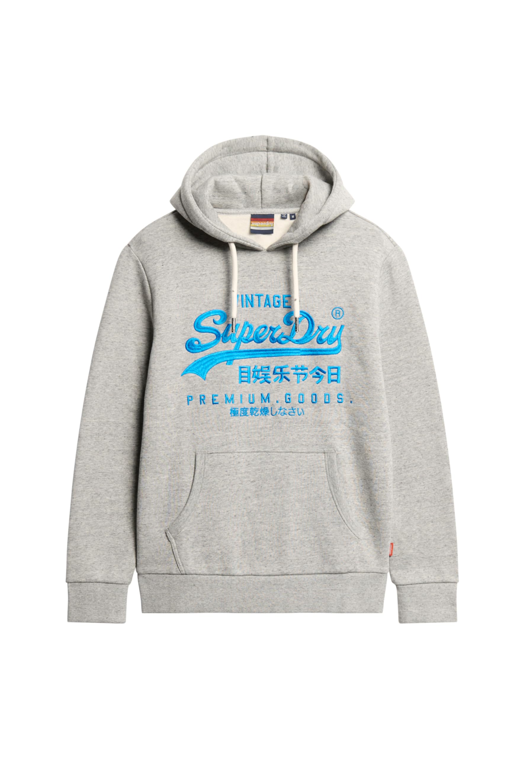 Superdry Męska neonowa bluza z kapturem z nadrukiem graficznym