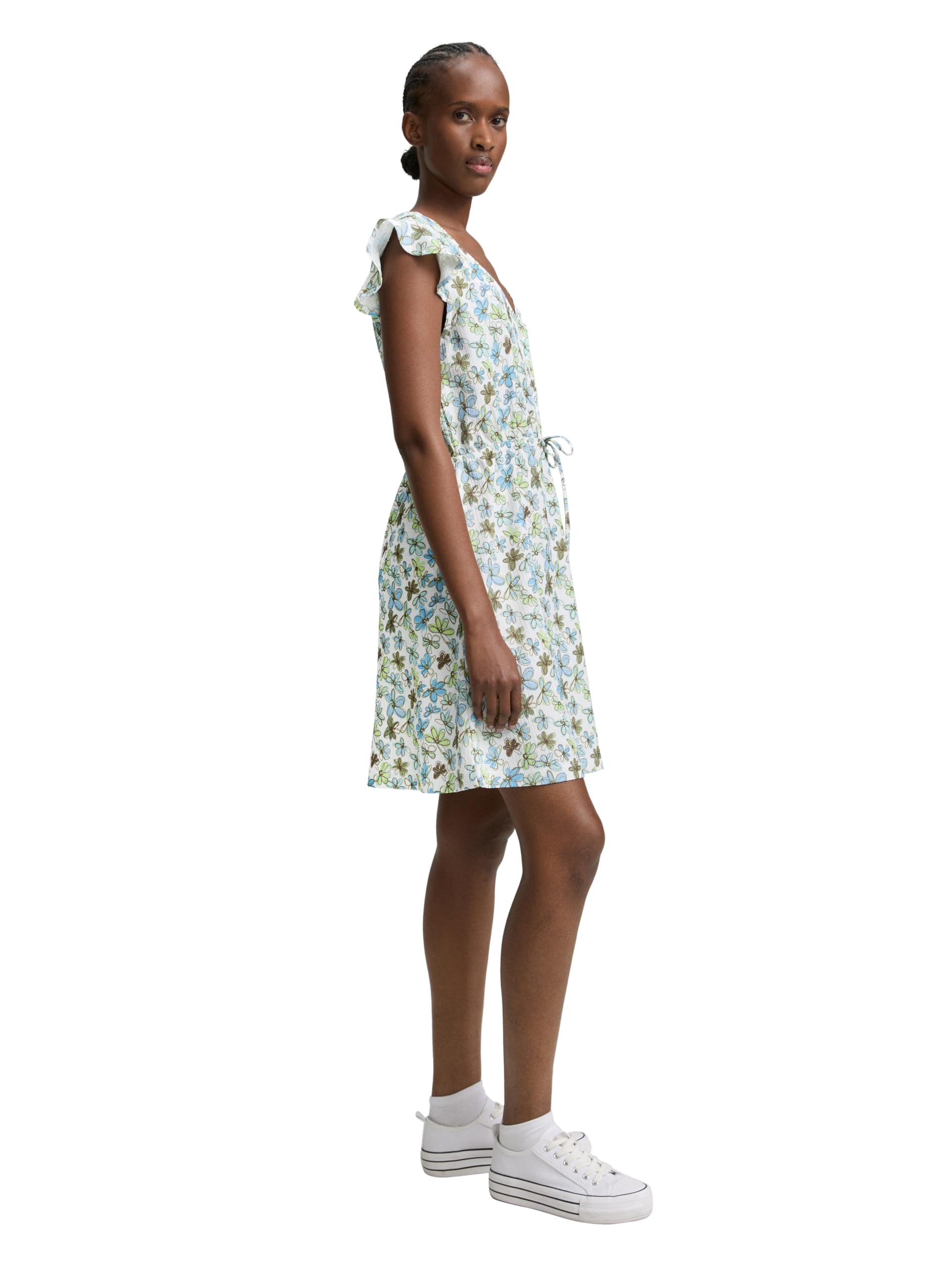 Tom Tailor Denim Damen Mini-Kleid mit Muster