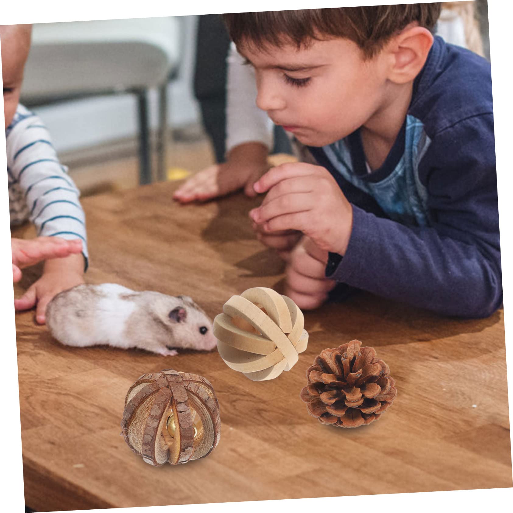 Mipcase 15stücke Teiliges Hamster Kauspielzeug Set Naturholz Molar Spielzeug Für Meerschweinchen Kaninchen Und Kleine Haustiere Zahnpflege Und Beschäftigung Für Gesunde Zähne Und
