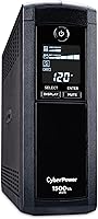 CyberPower CP1500AVRLCD UPS: 1500VA/900W Battery Backup, AVR, 12 Outlets, LCD Mini-Tower Surge Protector