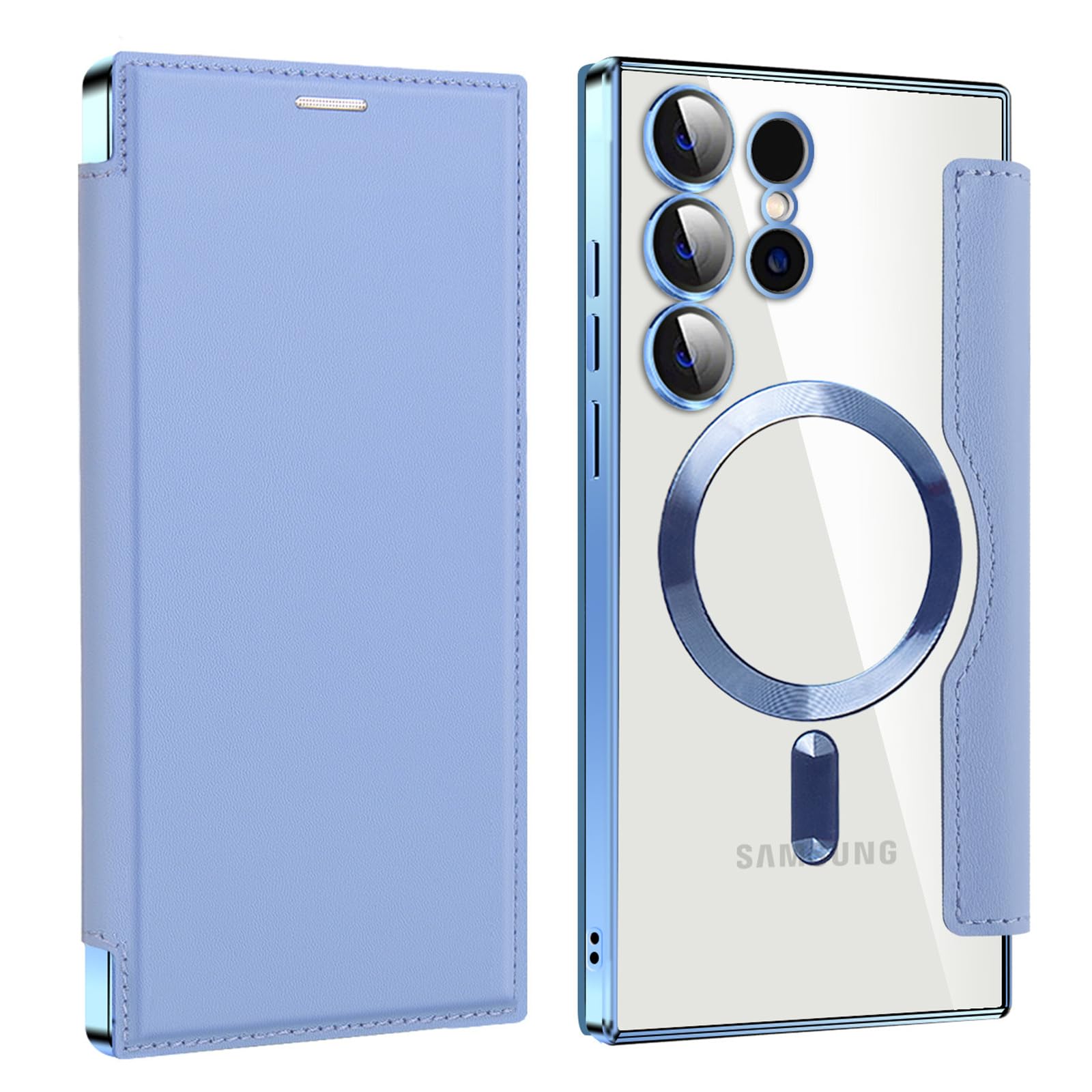 Coque Samsung S22 Plus anti-jaunissement et antichoc avec porte-carte