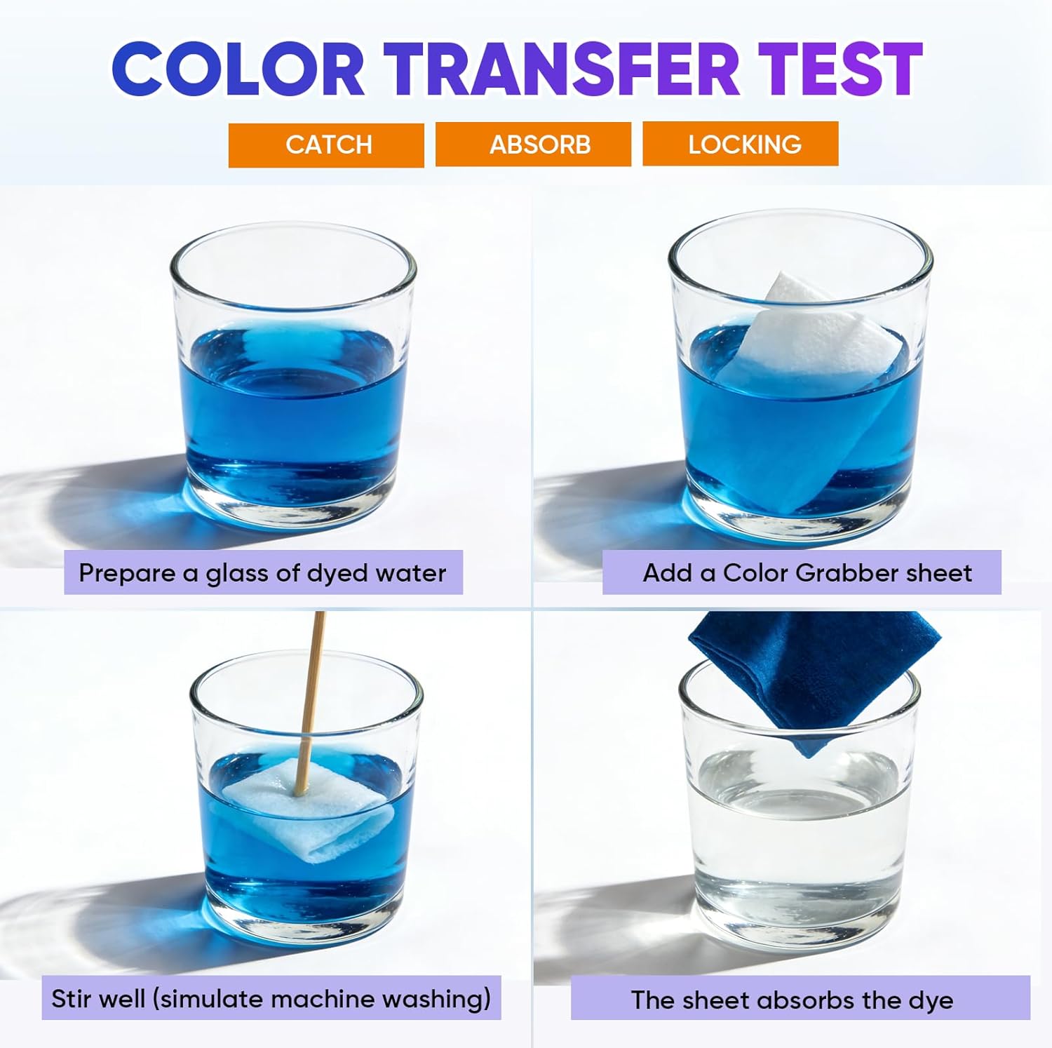 Veuslumen Color Catchers for Laundry - 400 Count Color Absorber Sheets Prevent Color Bleeding & Protect Colors, Lock in Dyes Allow Safe Mixed Washes for All Machines